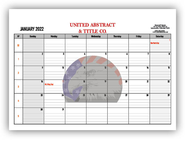 Desk Calendar